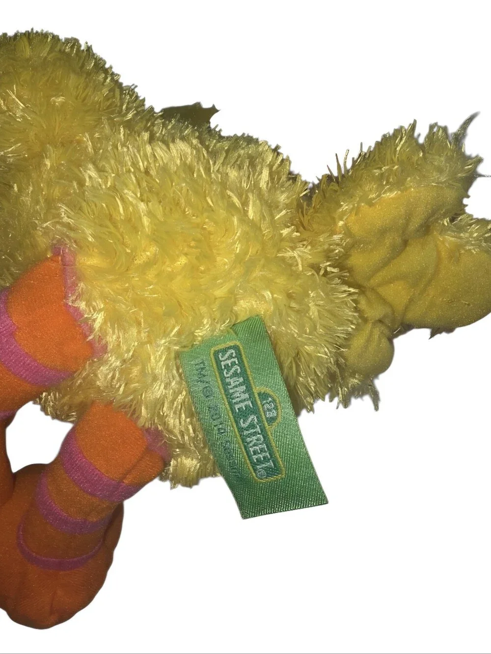 Sesame Street Big Bird Plush - Yellow with Orange Feet and Pink Beak